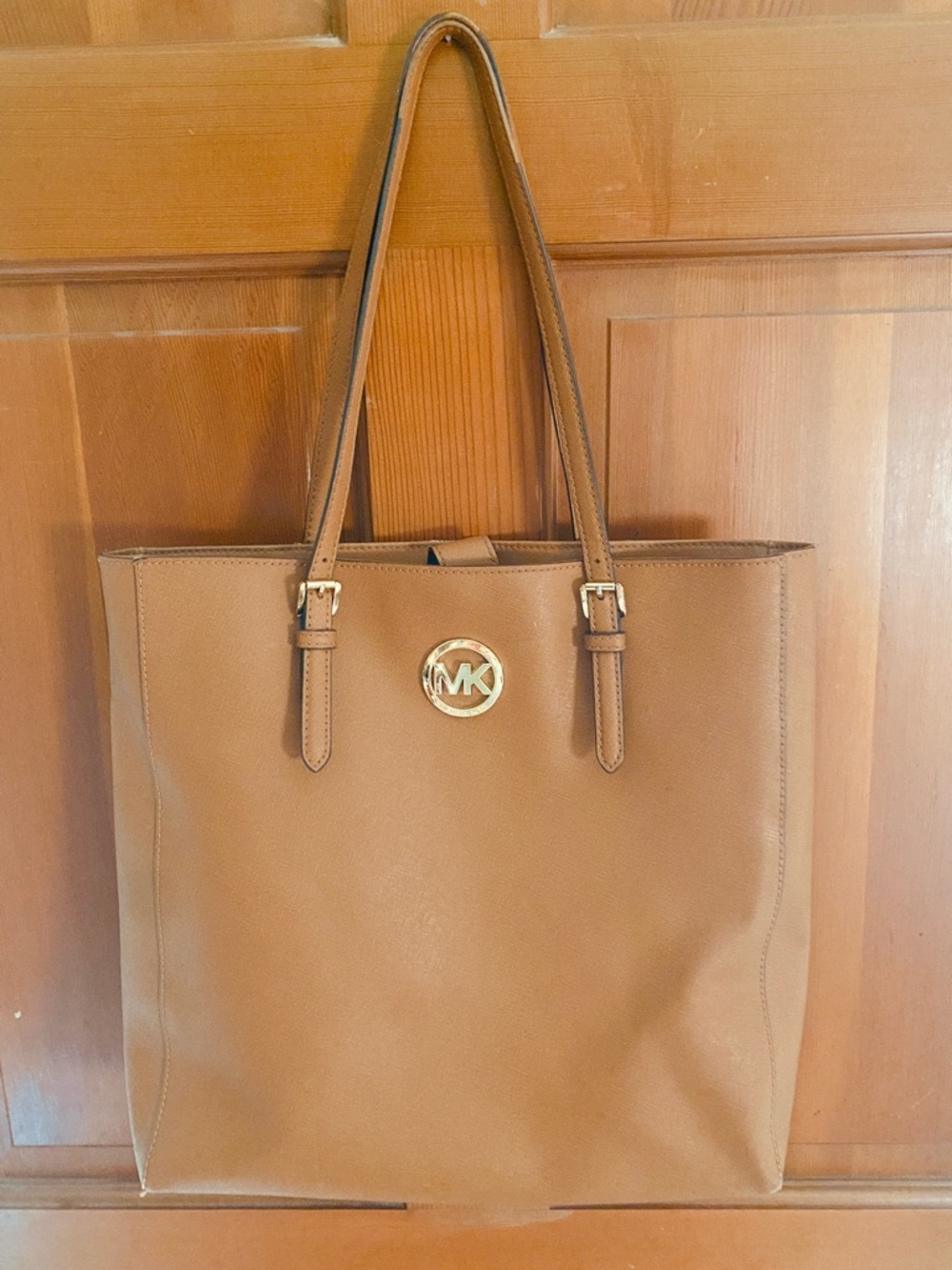 Michael Kors Tan Leather Logo Tote